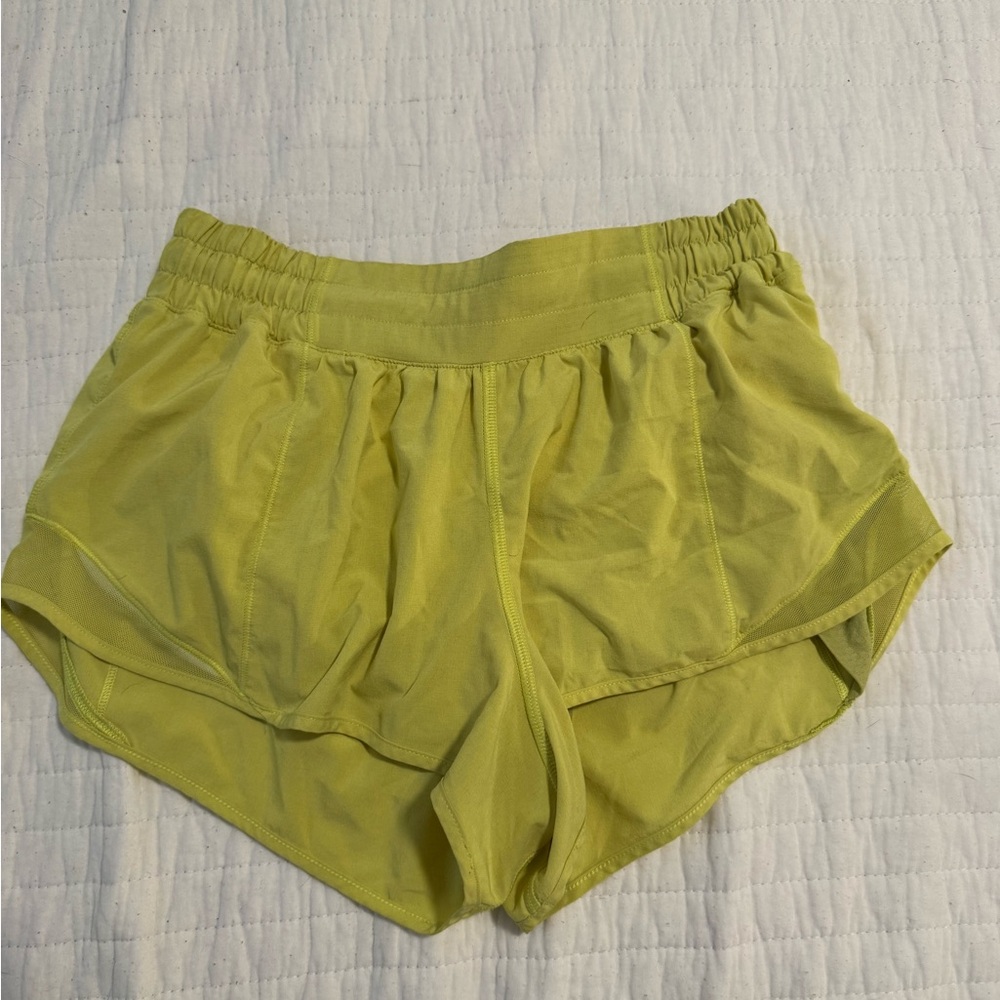 Lululemon Athletica Electric Lemon Athletic Shorts